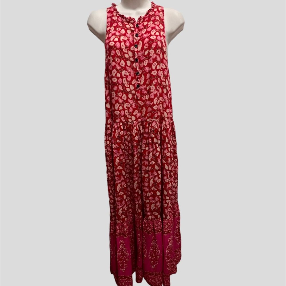 Anthropologie R.Vivimos size small maxi floral sleeveless dress